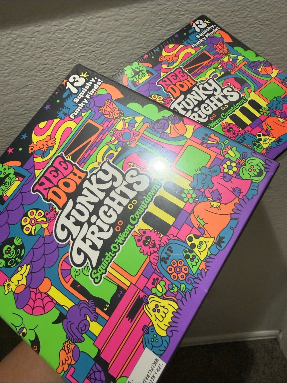 Bundle of 2 - NeeDoh Funky Frights Squish-O-Ween Halloween Advent Calendar. New